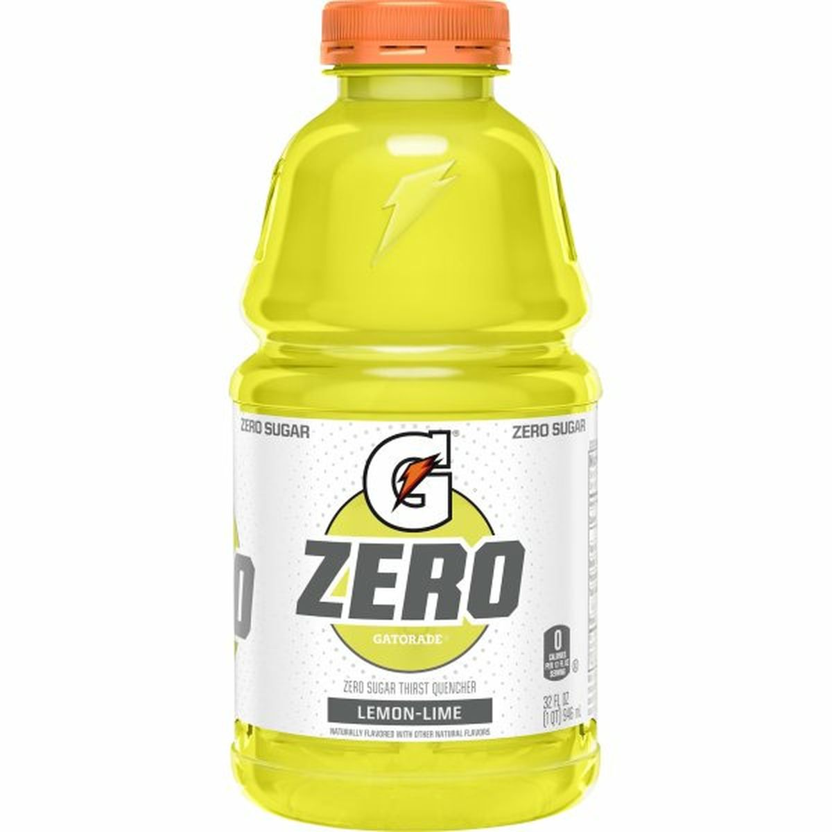Calories in Gatorade Zero Thirst Quencher, Zero Sugar, Lemon-Lime