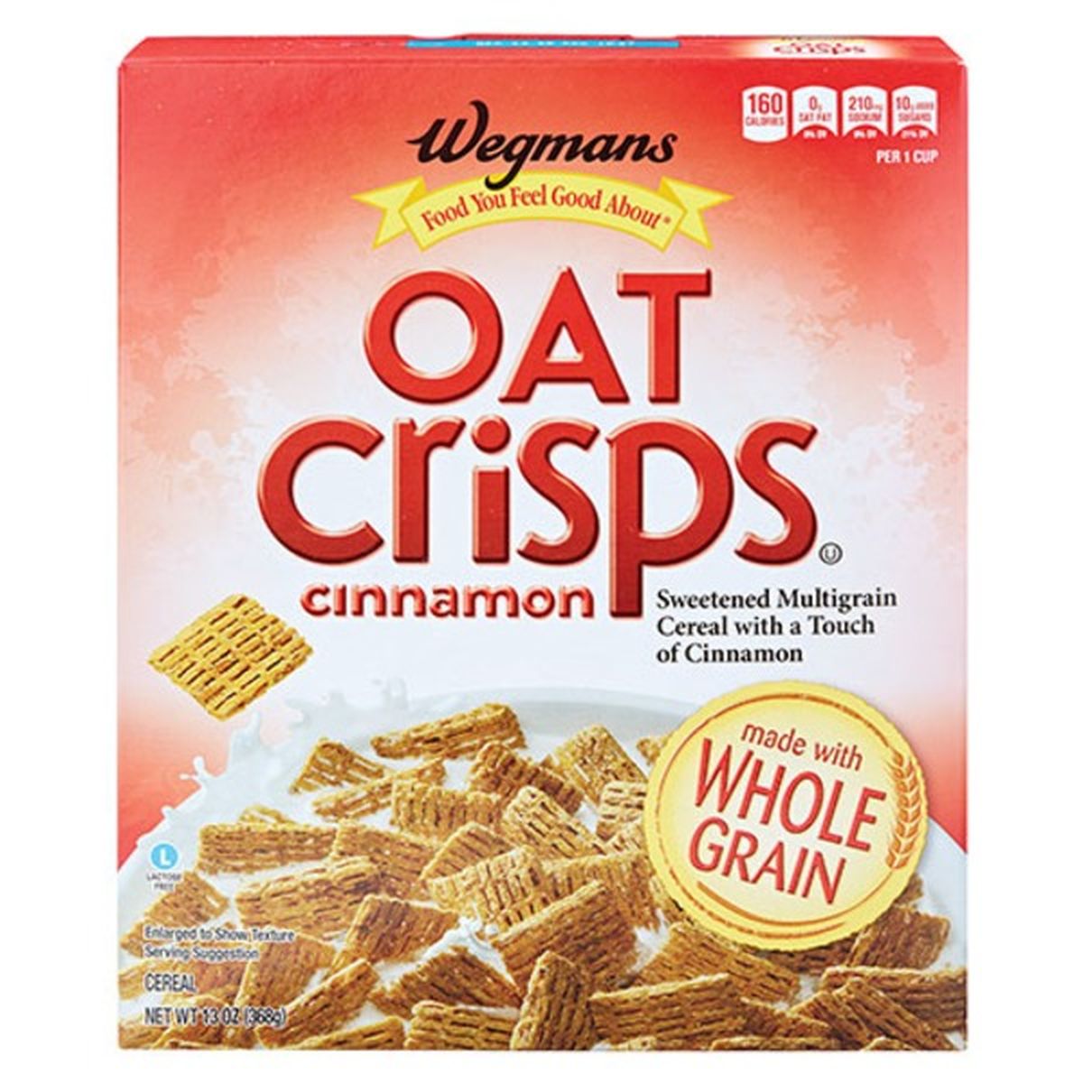 Calories in Wegmans Cinnamon Oat Crisps Multigrain Cereal
