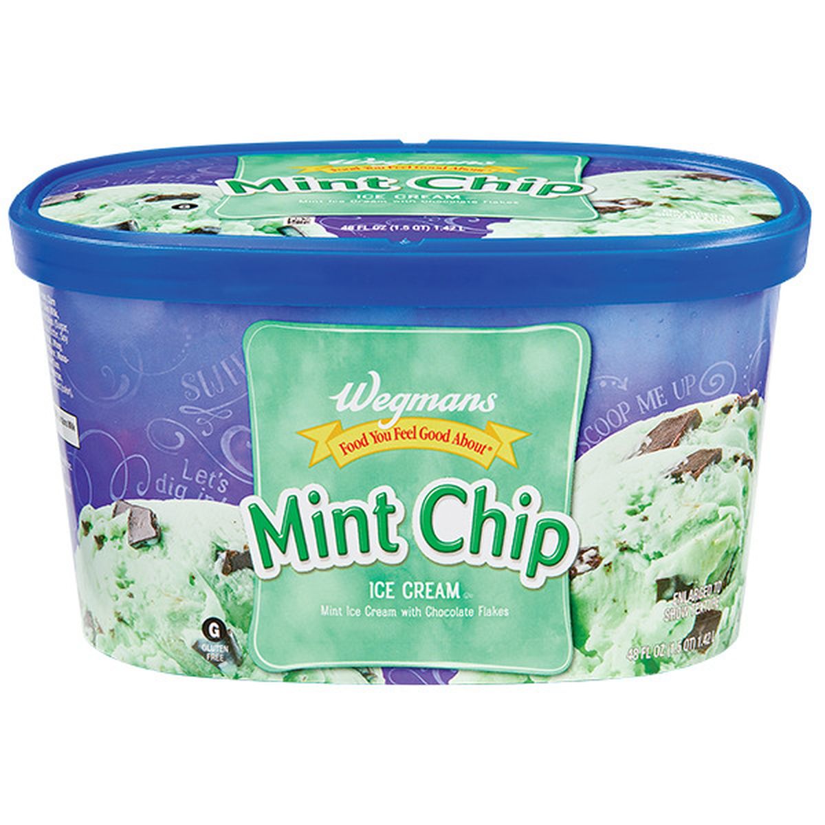 Calories in Wegmans Mint Chip Ice Cream