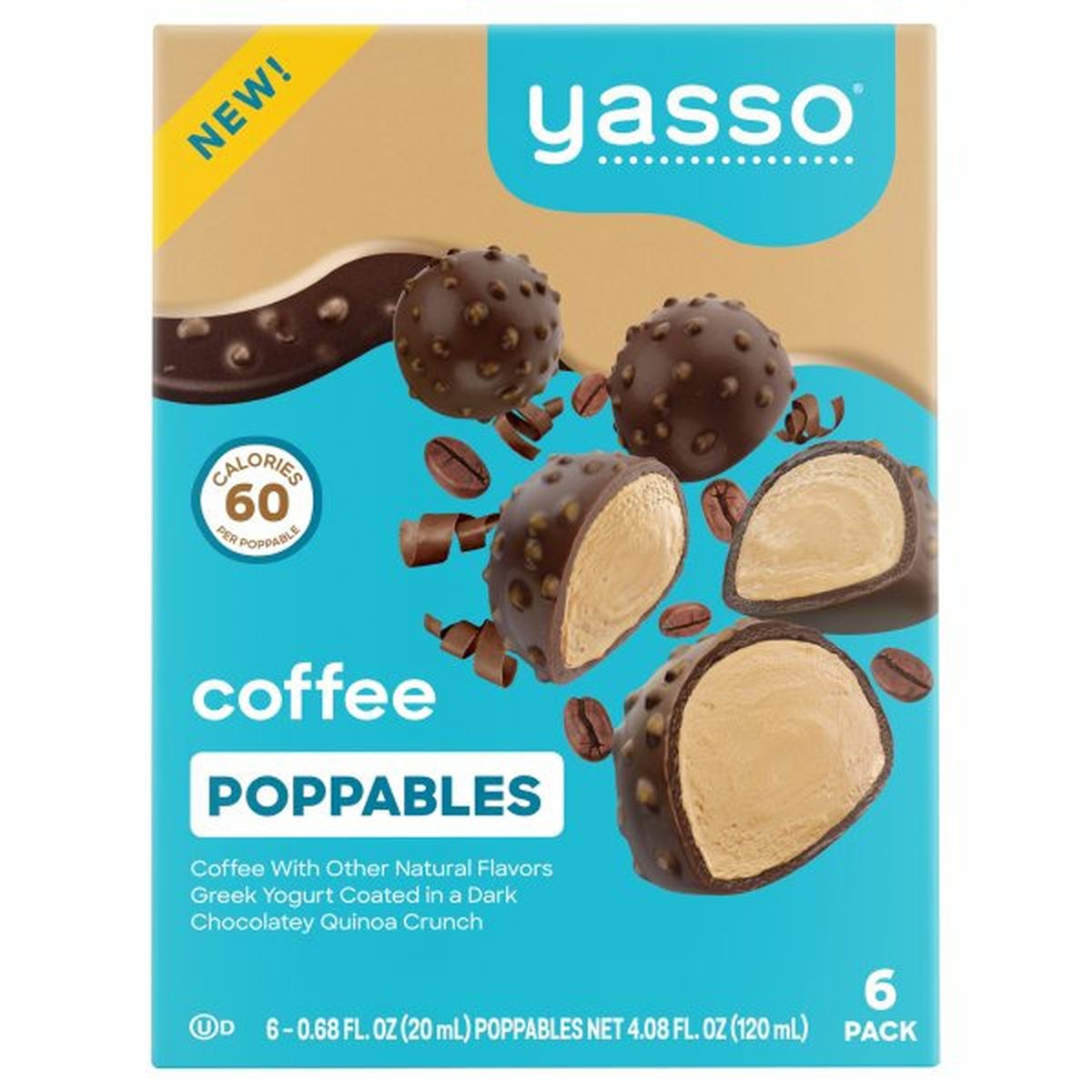 Calories in Yasso Poppables, Coffee, 6 Pack - The Food Stalker