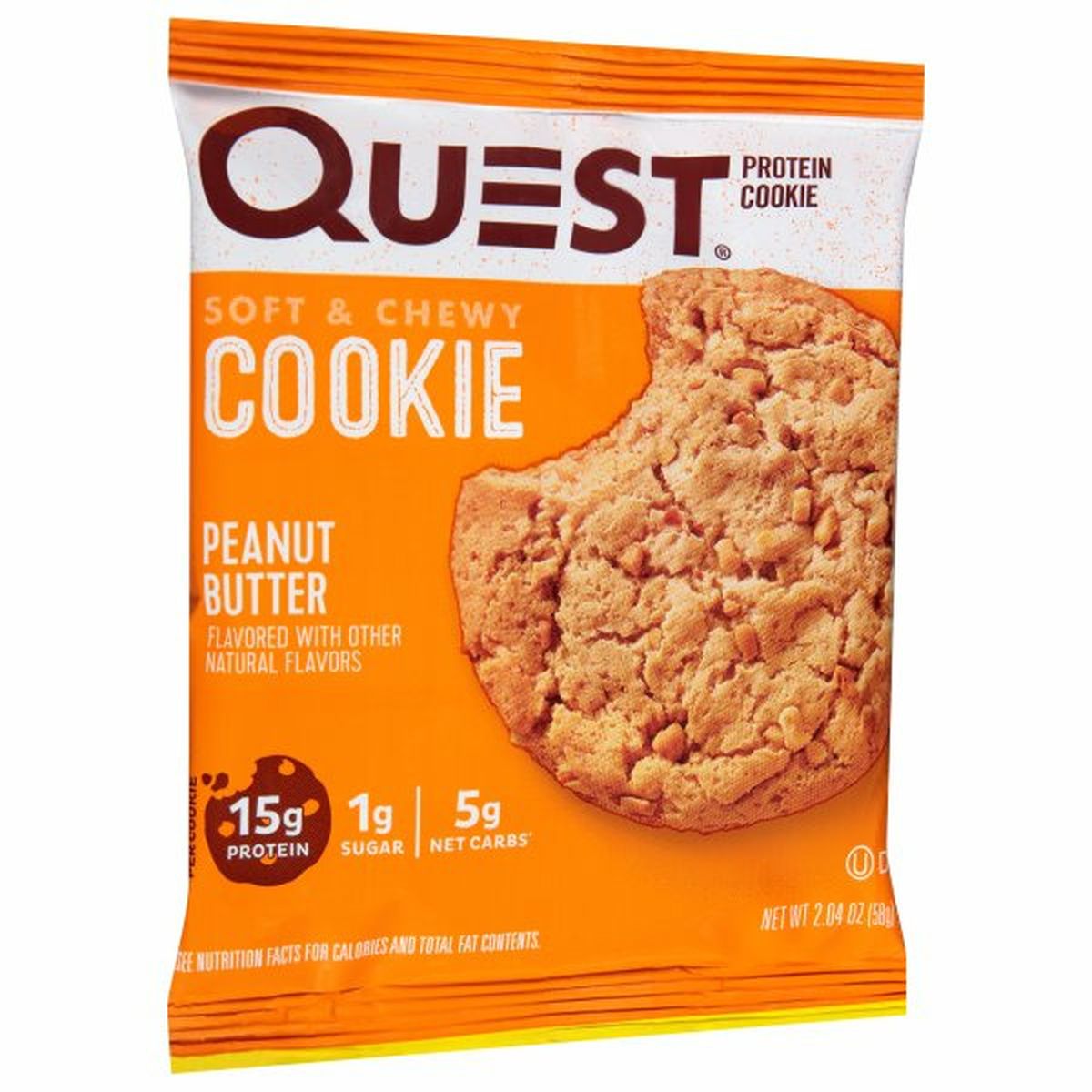 Calories in Quest Protein Cookie, Peanut Butter