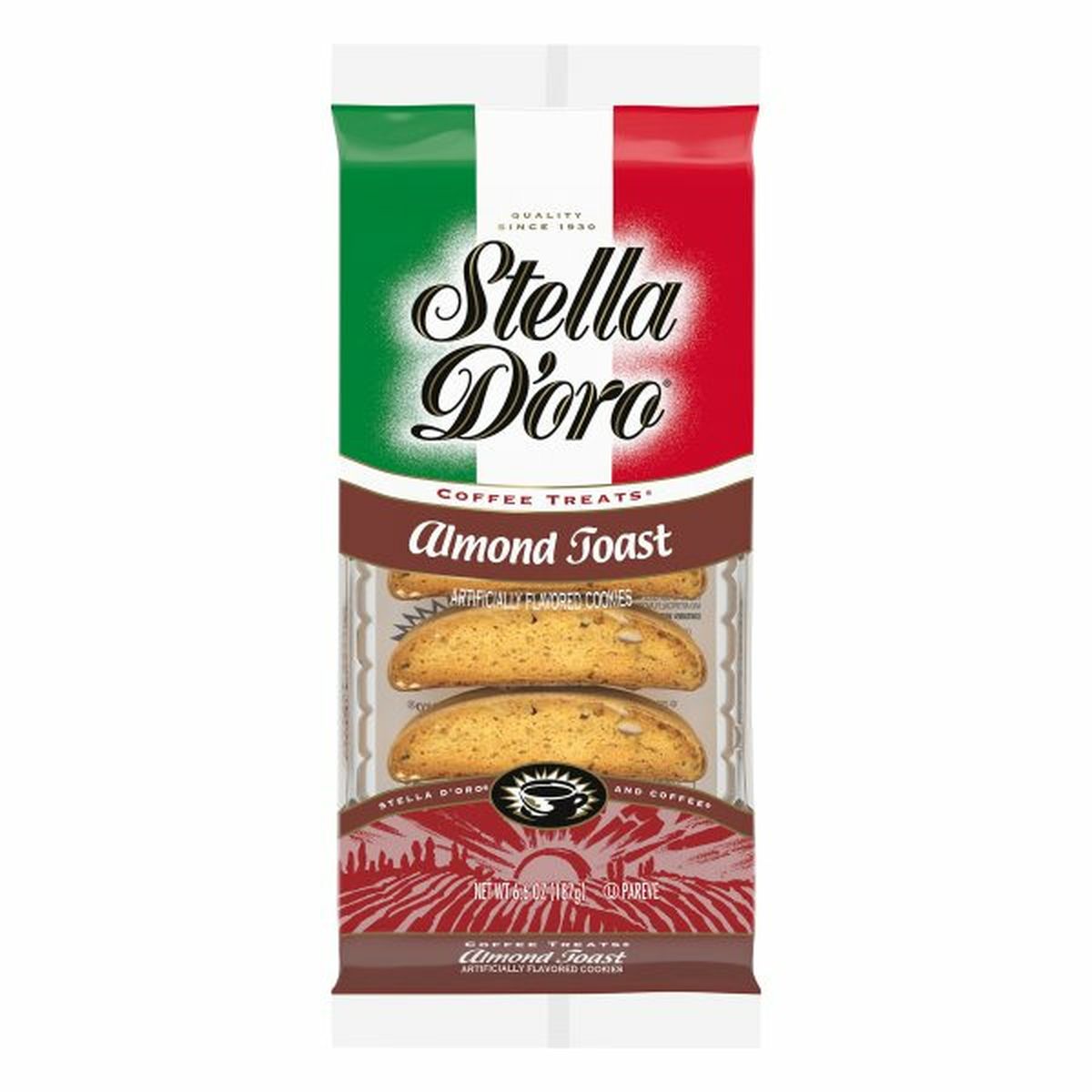 Calories in Stella D'oros Coffee Treats Cookies, Almond Toast