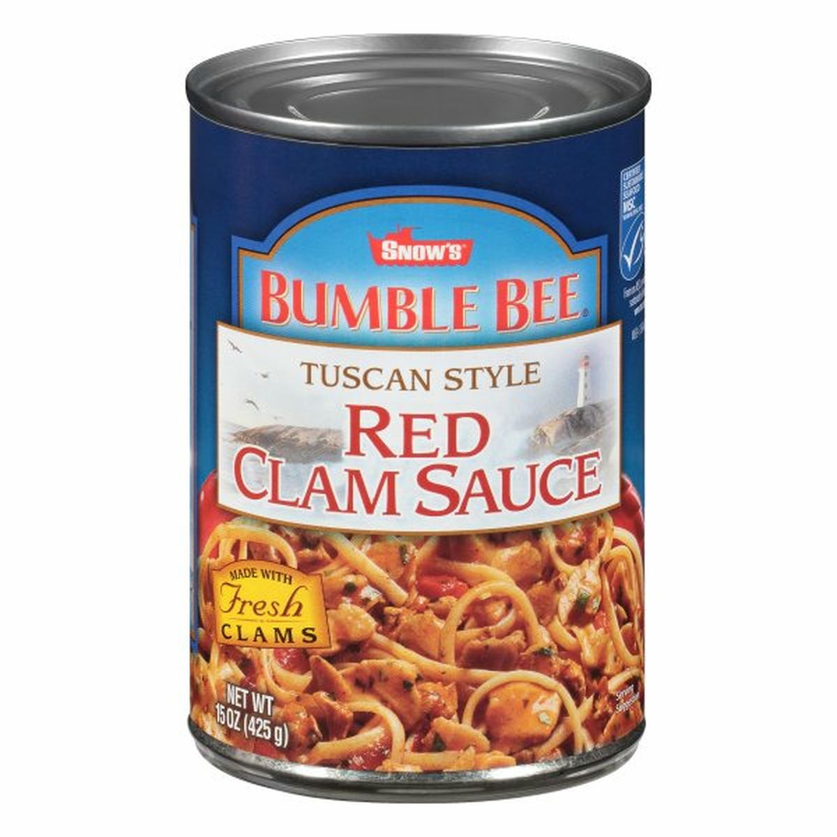 Calories in Snow's Red Clam Sauce, Tuscan Style