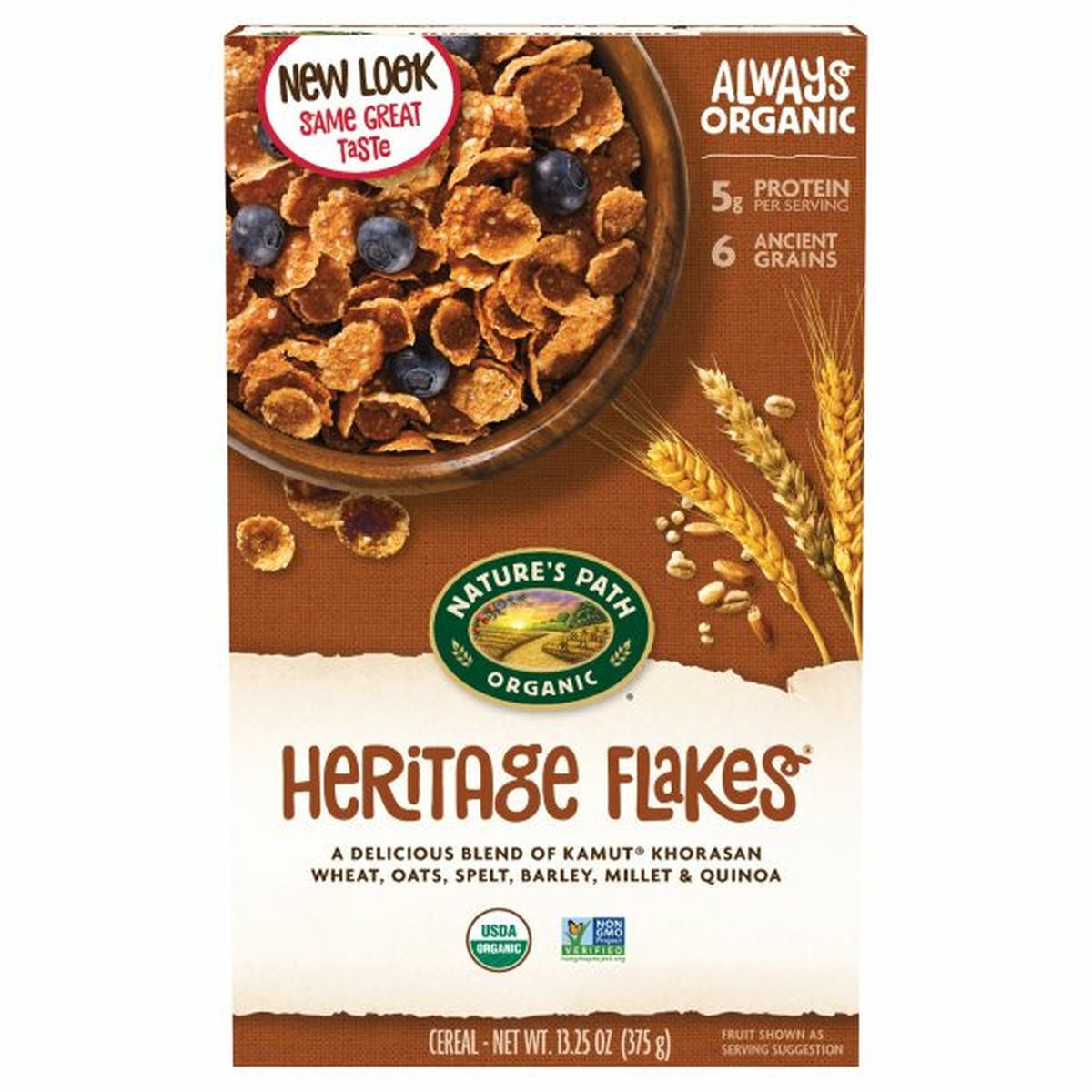 Calories in Nature's Path Cereal, Heritage Flakes