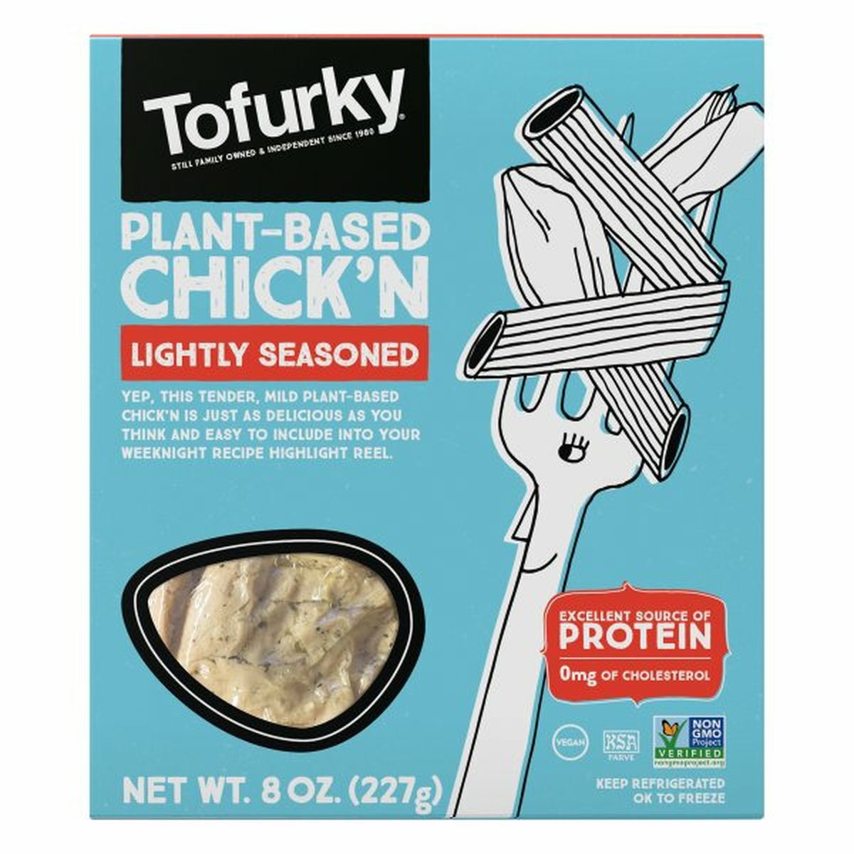 Calories in Tofurky Chick'n, Plant-Based, Lightly Seasoned