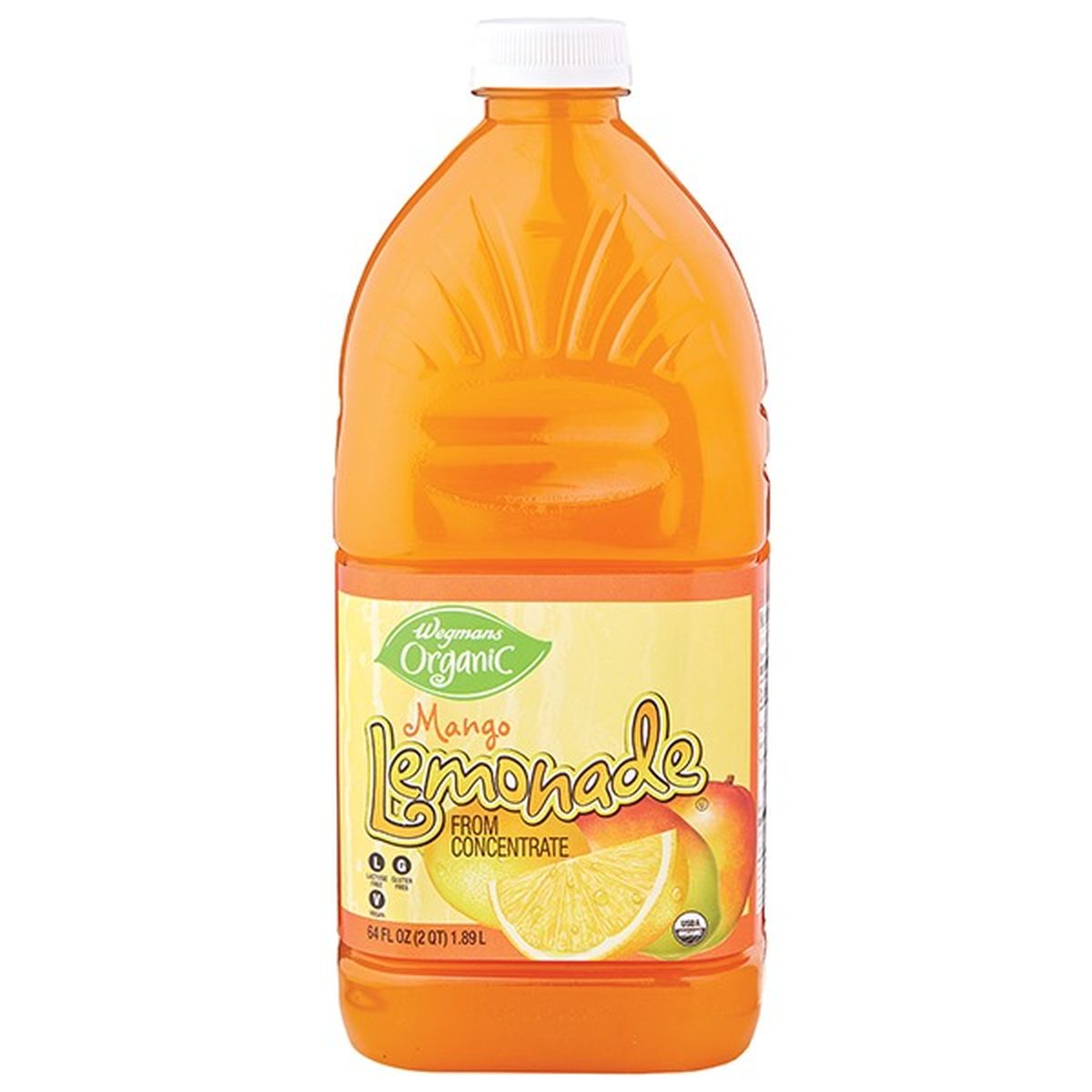 Calories in Wegmans Organic Lemonade, Mango