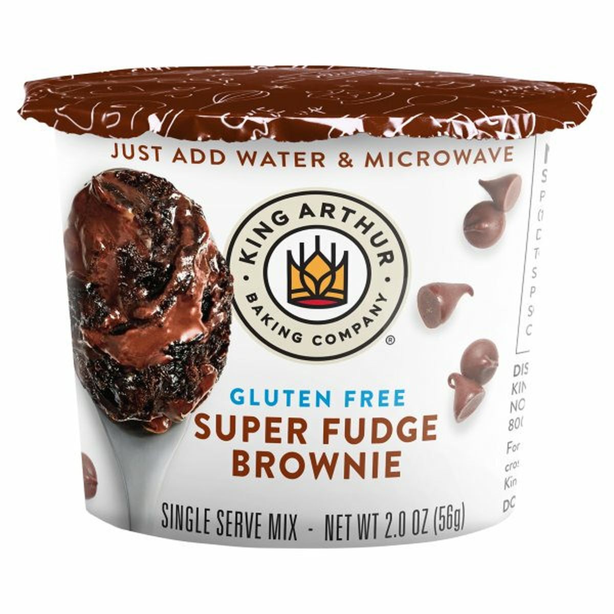 Calories in King Arthur Baking Company Single Serve Mix, Gluten Free, Super Fudge Brownie