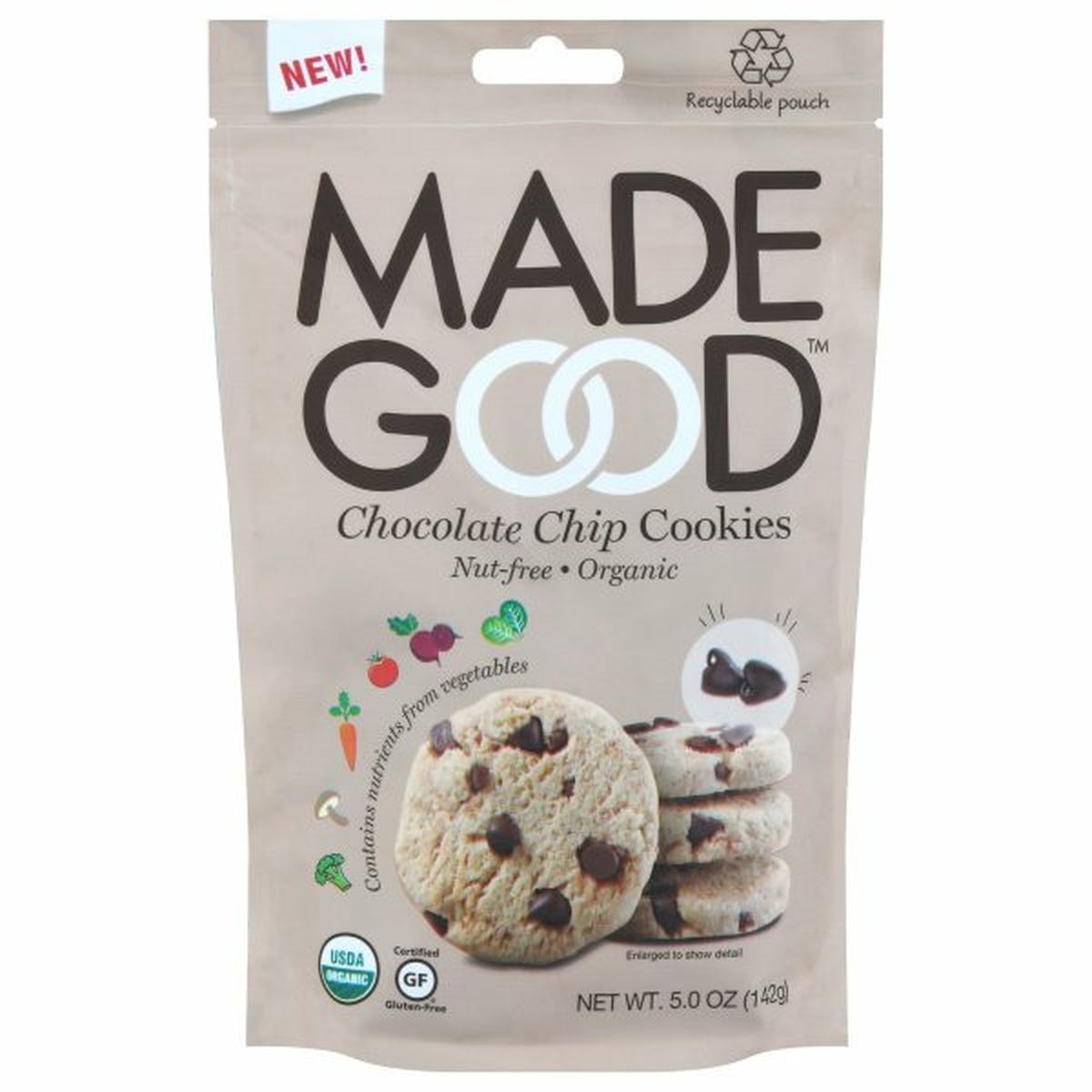 Calories in Made Good Cookies, Chocolate Chip