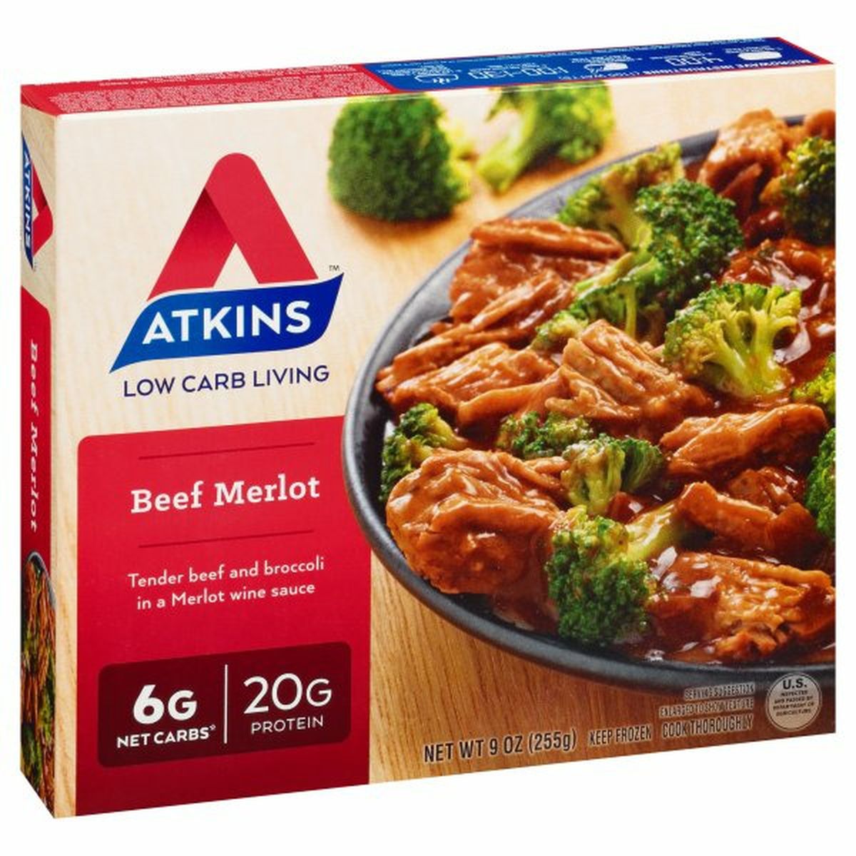 Calories in Atkins Beef Merlot