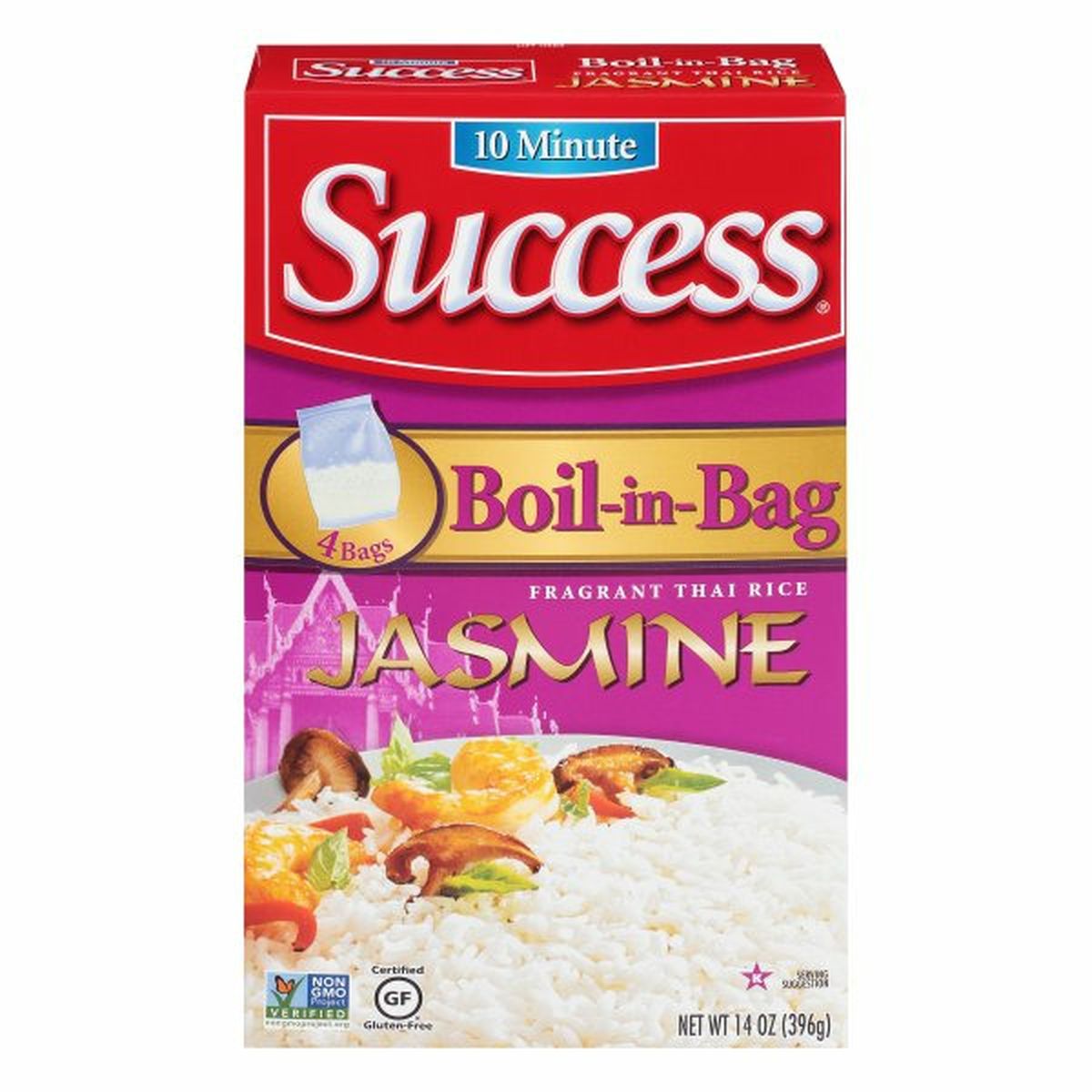 Calories in Success Jasmine Rice, Boil-in-Bag