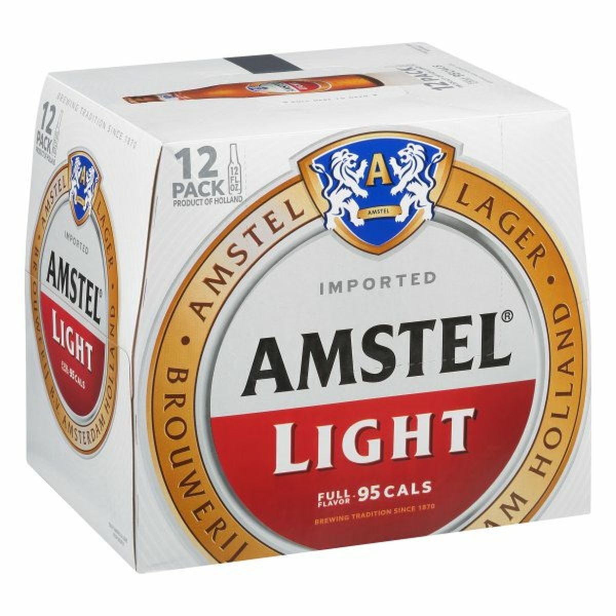 Calories in Amstel Light  12/12 oz bottles