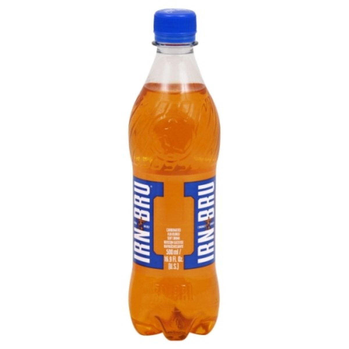 Calories in Irn-Bru Soft Drink, Flavoured, Carbonated