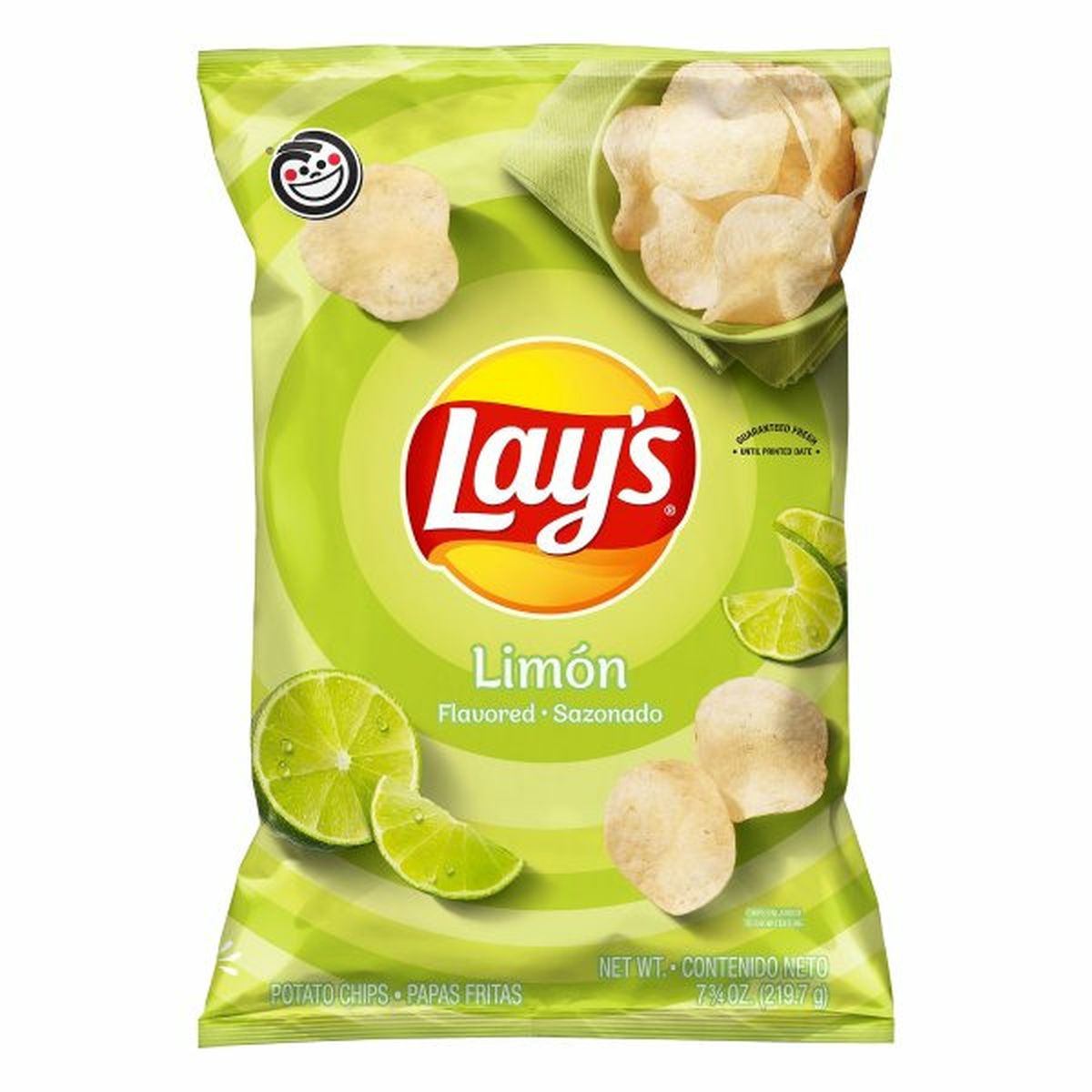 Calories in Lay's Potato Chips, Limon Flavored