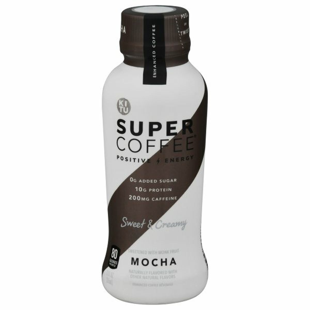 Calories in Super Coffee Coffee, Enhanced, Mocha Latte, Positive Energy
