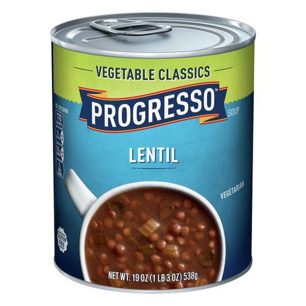 Calories in Progresso Lentil Soup, Vegetable Classics