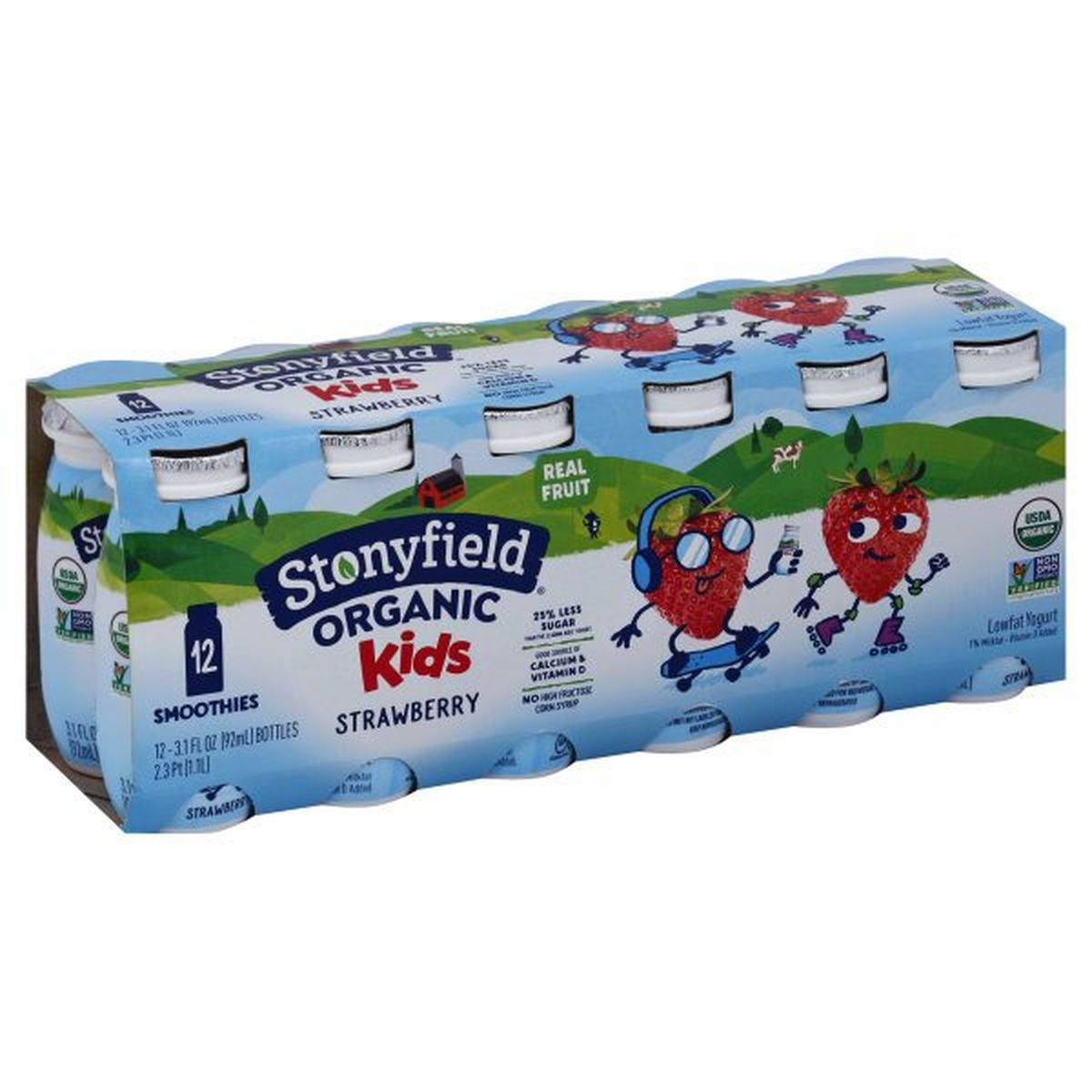 Calories in Stonyfield Organic Organic Kids Yogurt, Lowfat, Strawberry