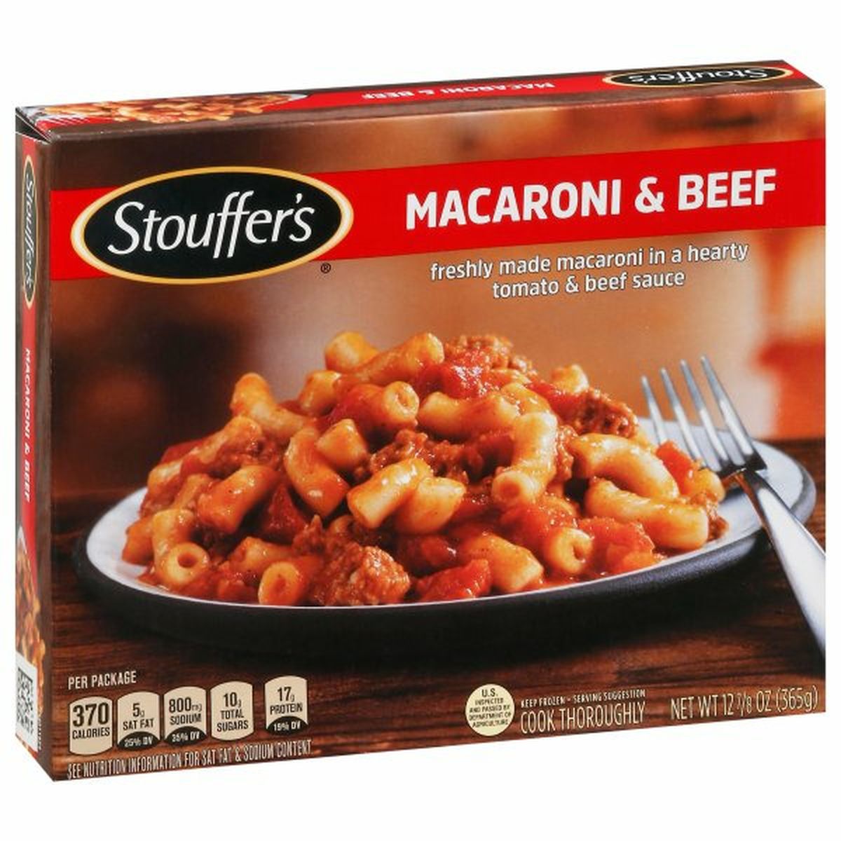 Calories in Stouffer's Macaroni & Beef