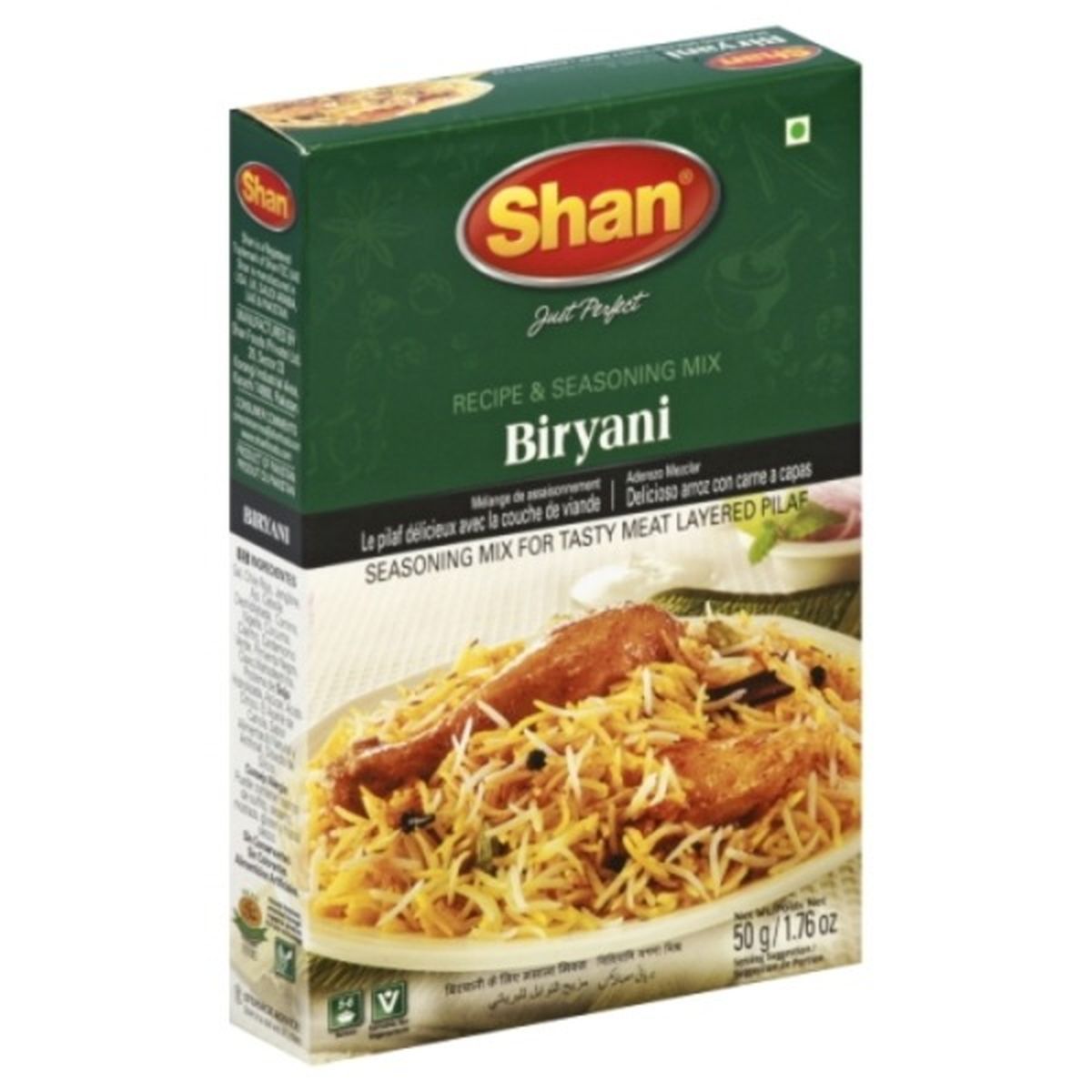 Calories in Shan Recipe & Seasoning Mix, Biryani