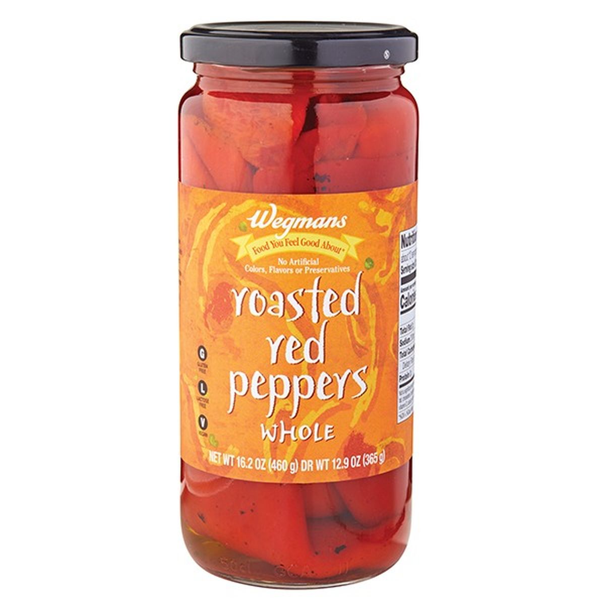 Calories in Wegmans Whole Roasted Red Peppers