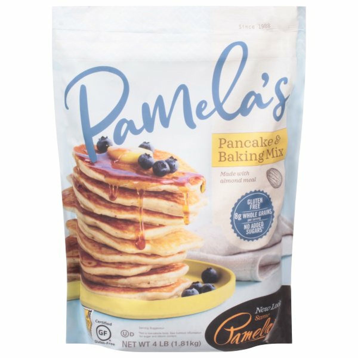 Calories in Pamela's Pancake & Baking Mix, Gluten Free