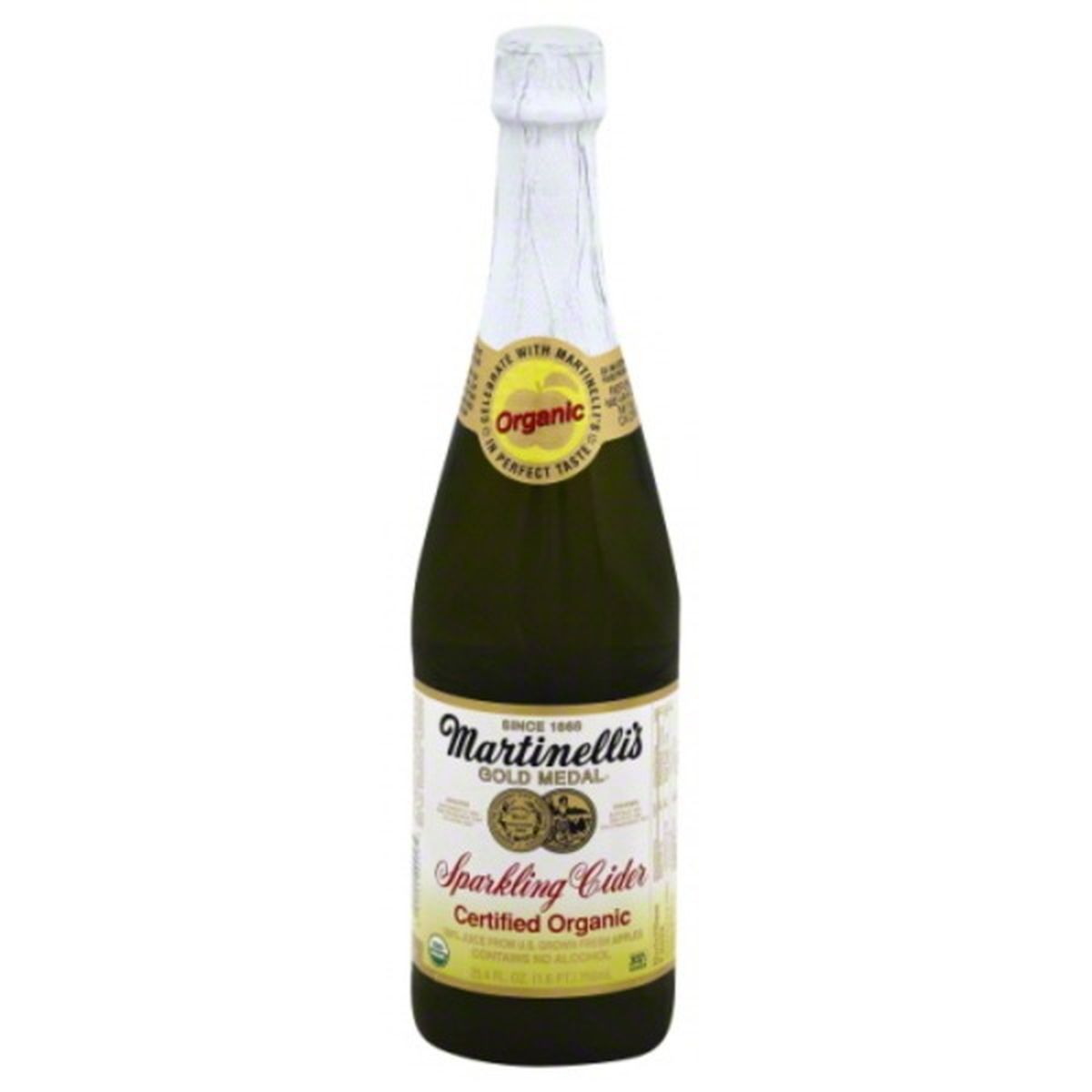 Calories in Martinelli's Gold Medal Sparkling Cider, Organic