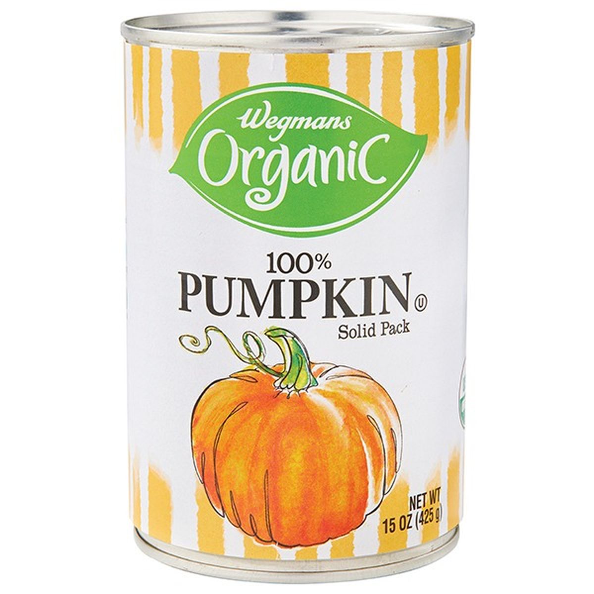 Calories in Wegmans Organic 100% Pumpkin, Solid Pack