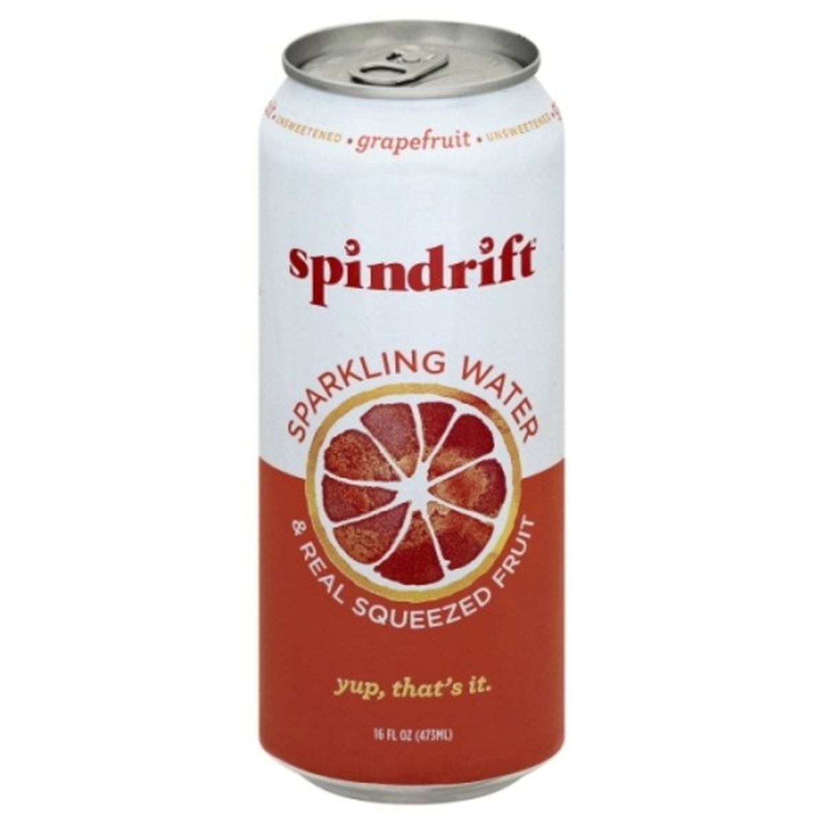 Calories in Spindrift Sparkling Water, Grapefruit