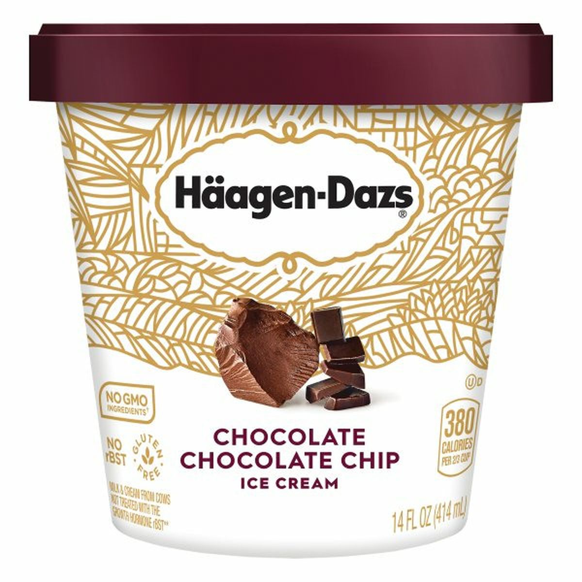 Calories in Haagen-Dazs Ice Cream, Chocolate Chocolate Chip