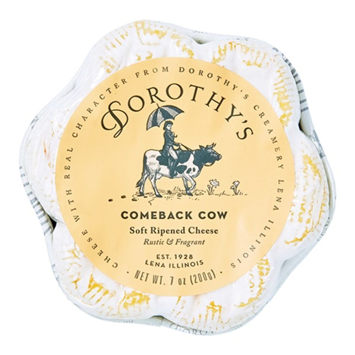 Calories in Dorothy's Come Back Cow Soft Ripened Cheese