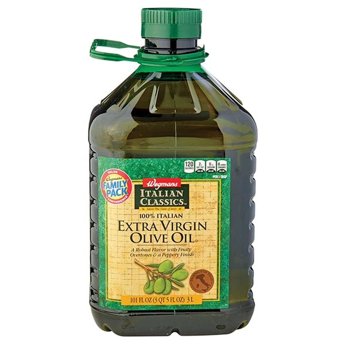 Calories in Wegmans Italian Classics Italian Extra Virgin Olive Oil, FAMILY PACK