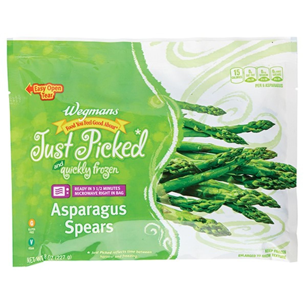 Calories in Wegmans Microwaveable Asparagus Spears