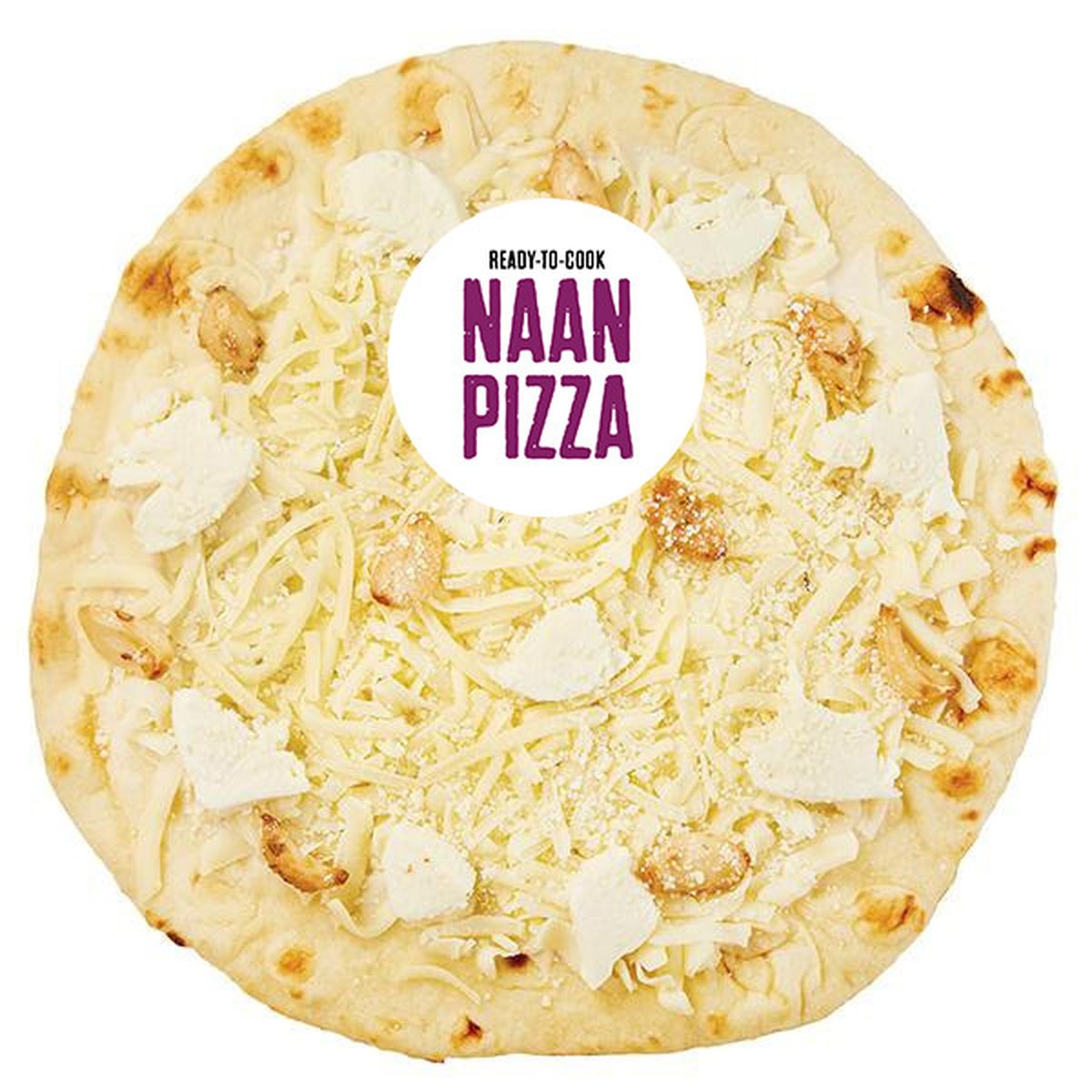 Calories in Wegmans Ready to Cook White Cheese & Roasted Garlic Naan Pizza