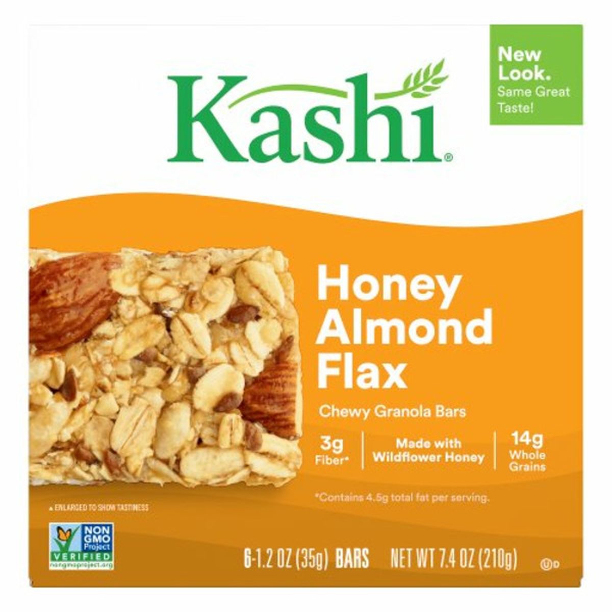 Calories in Kashi Bars Granola Bars, Honey Almond Flax, Chewy