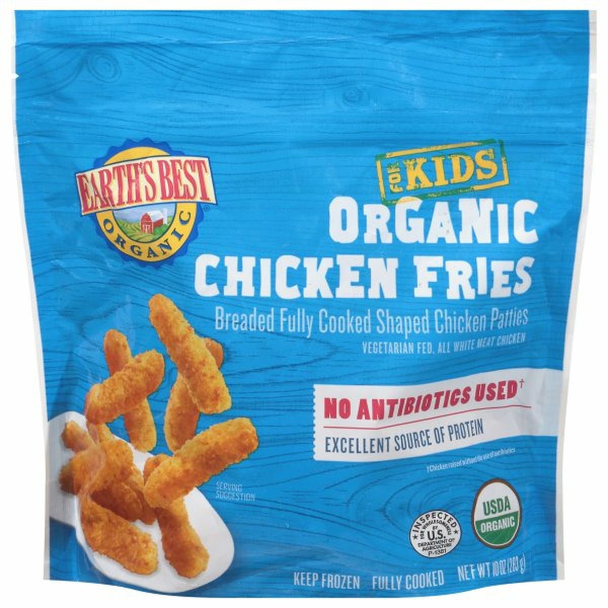 Calories in Earth's Best Chicken Fries, Organic, for Kids