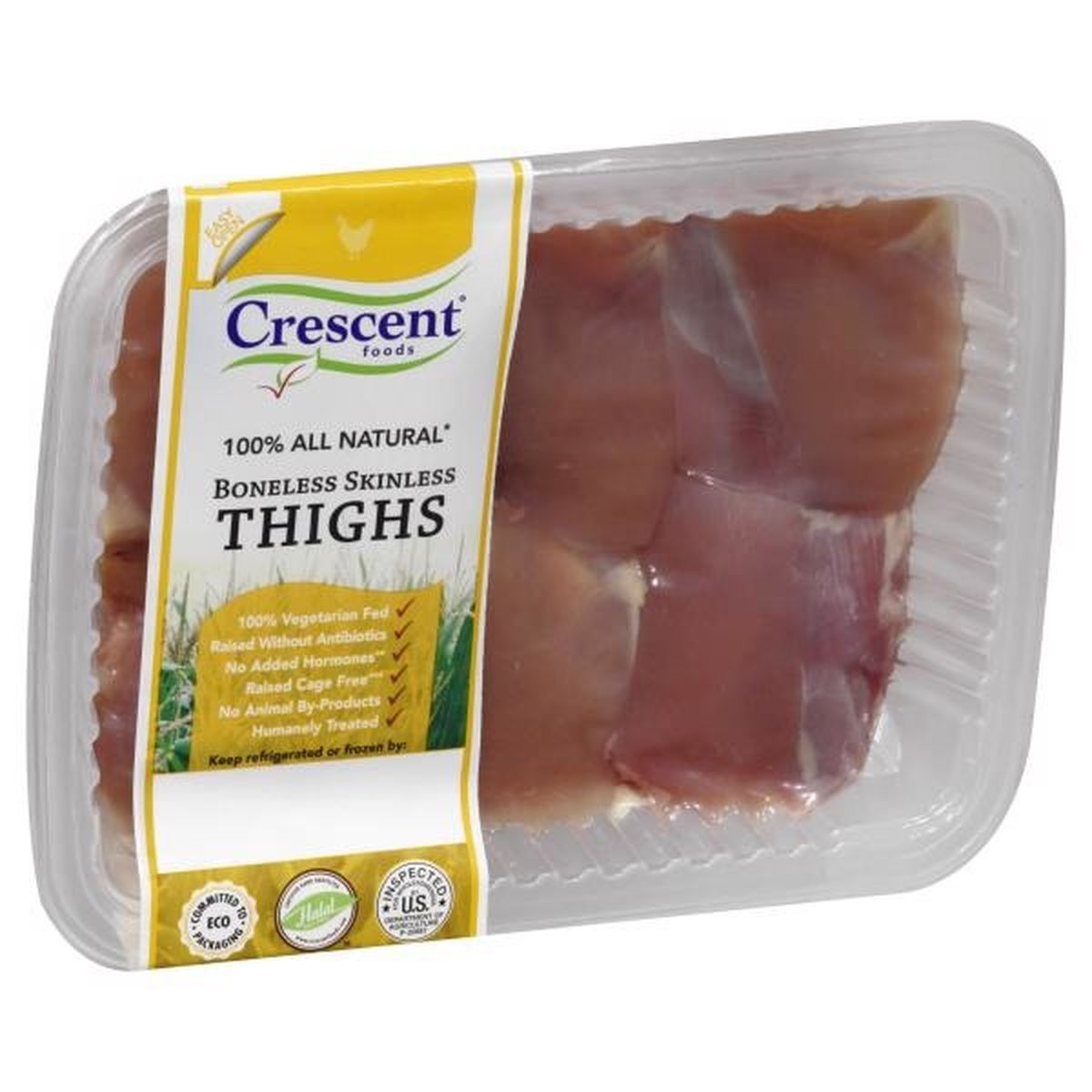 Calories in Crescent Foods Chicken Thighs, Boneless Skinless