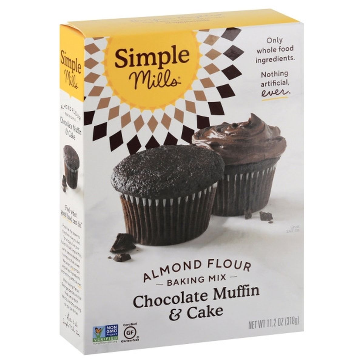 Calories in Simple Mills Baking Mix, Almond Flour, Chocolate Muffin & Cake