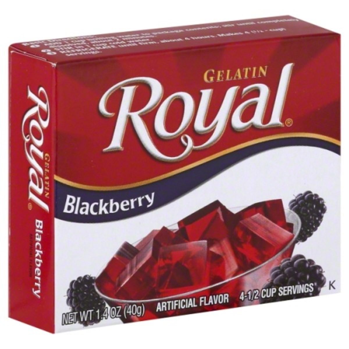 Calories in Royal Gelatin, Blackberry