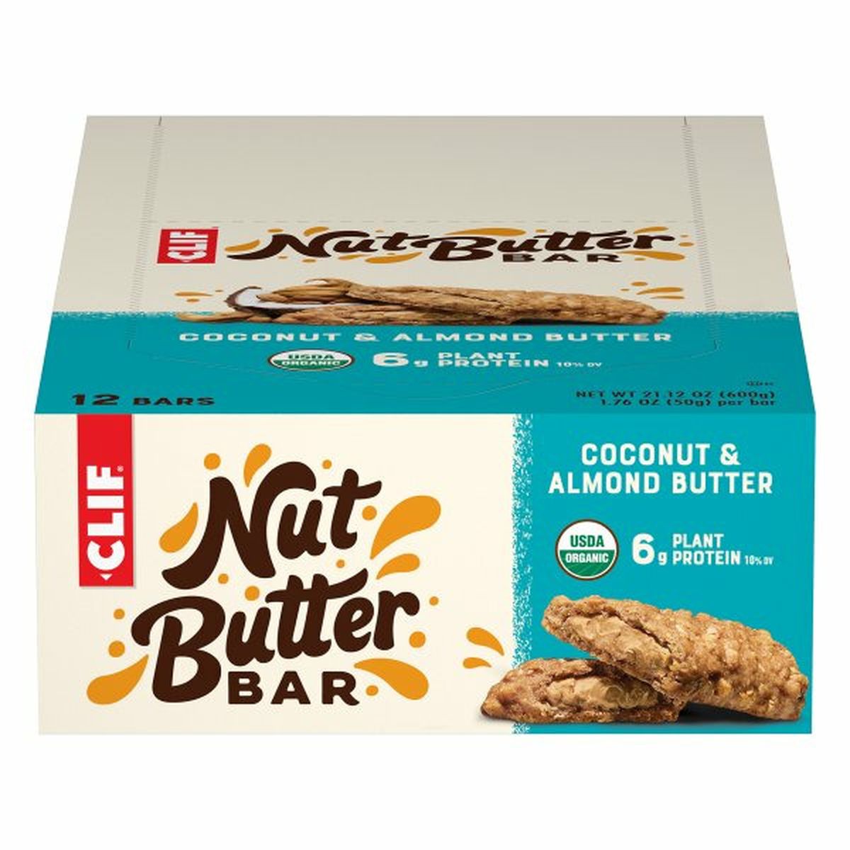 Calories in CLIF BAR Nut Butter Bar, Coconut & Almond Butter, 12 Pack