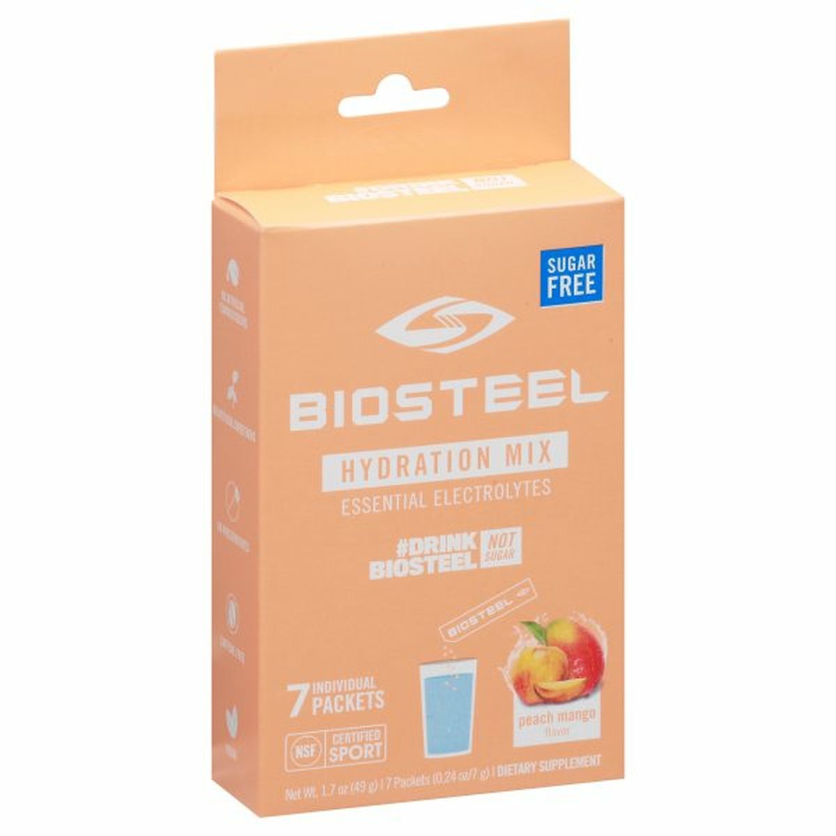 Calories in BioSteel Hydration Mix, Peach Mango Flavor, Essential Electrolytes