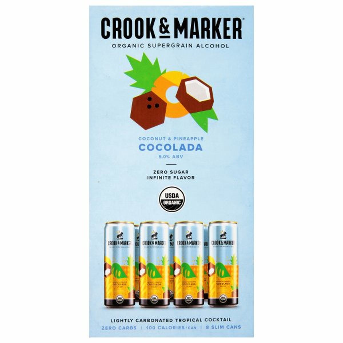 Calories in Crook & Marker Coconut & Pineapple Cocolada 8/11.5oz cans