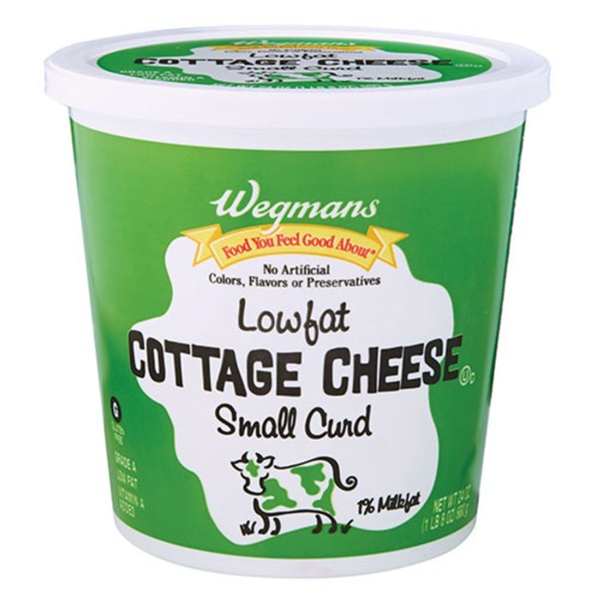Calories in Wegmans Small Curd Lowfat Cottage Cheese, 1% Milkfat