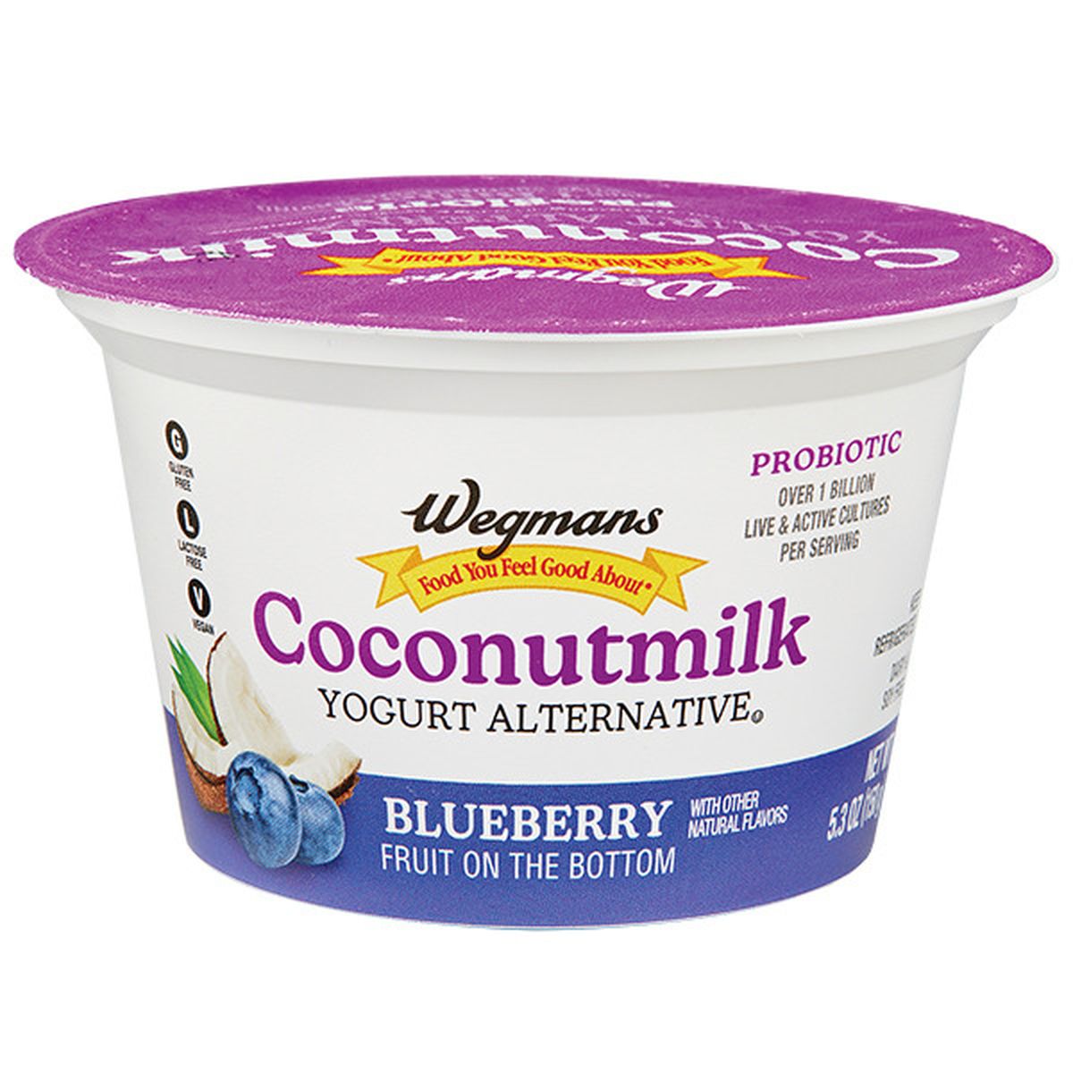 Calories in Wegmans Coconutmilk Yogurt Alternative, Blueberry