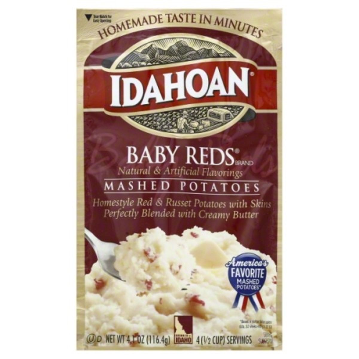 Calories in Idahoan Mashed Potatoes, Baby Reds