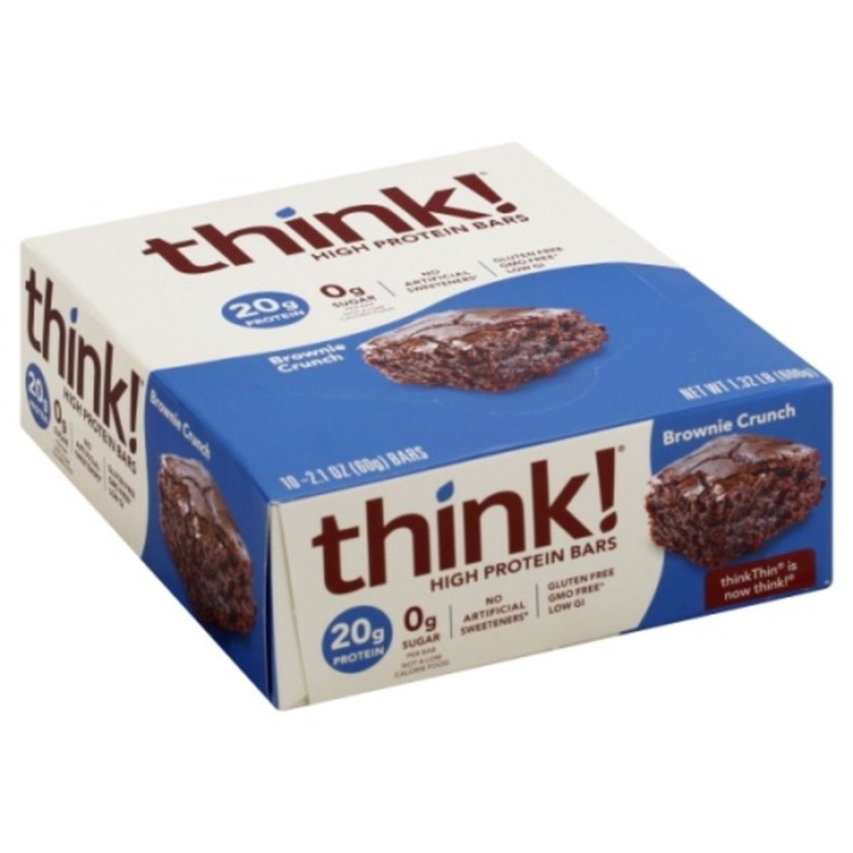 Calories in Think Thin High Protein Bars, Brownie Crunch