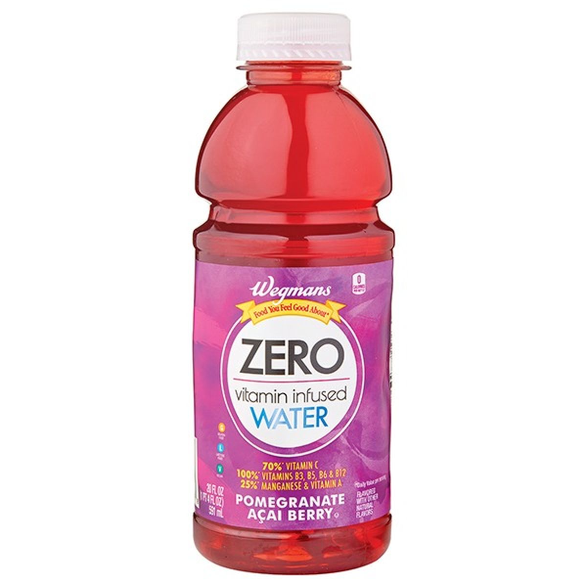 Calories in Wegmans Zero Vitamin Infused Water, Pomegranate Acai Berry