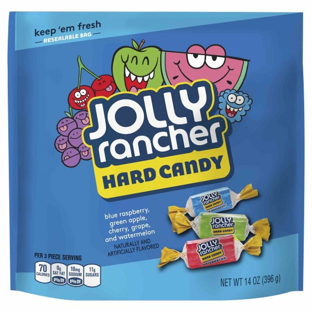 Jolly Ranchers Hard Candy, Watermelon, Green Apple, Cherry ...