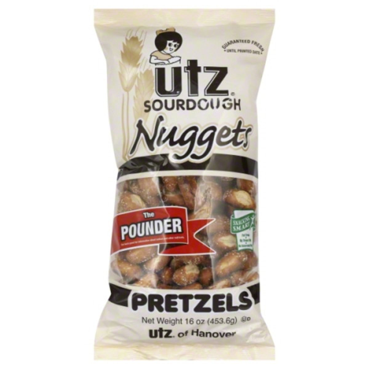 Calories in Utz Snacking Smart Pretzels, Sourdough, Nuggets