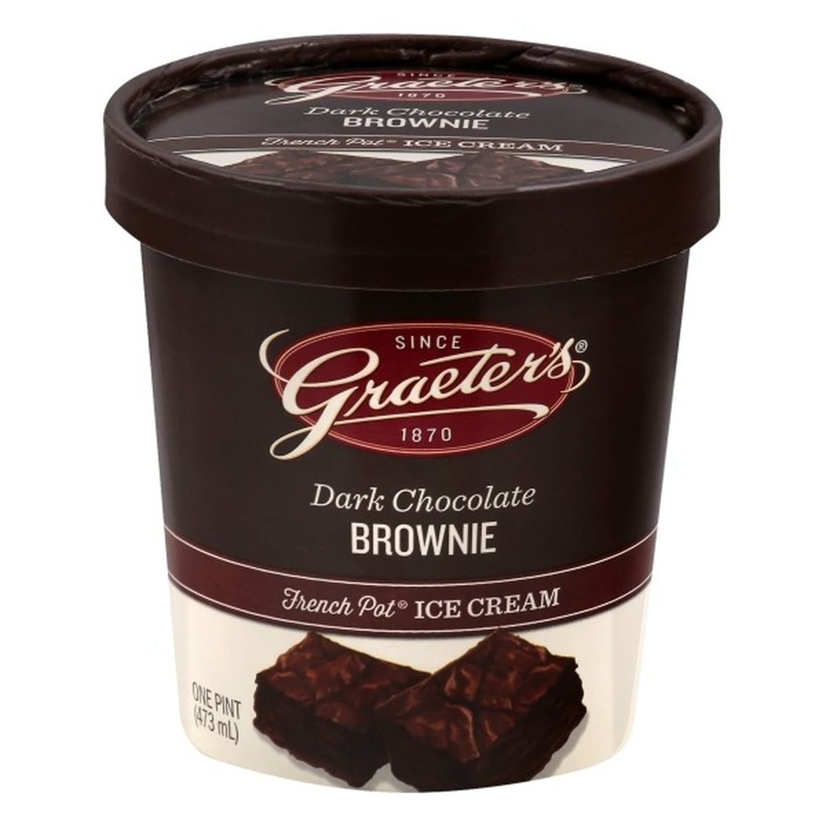 Calories in Graeter's Ice Cream, French Pot, Dark Chocolate Brownie
