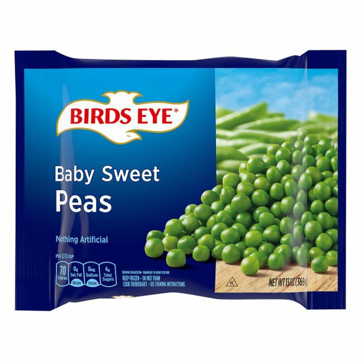 Calories in Birds Eye Baby Sweet Peas