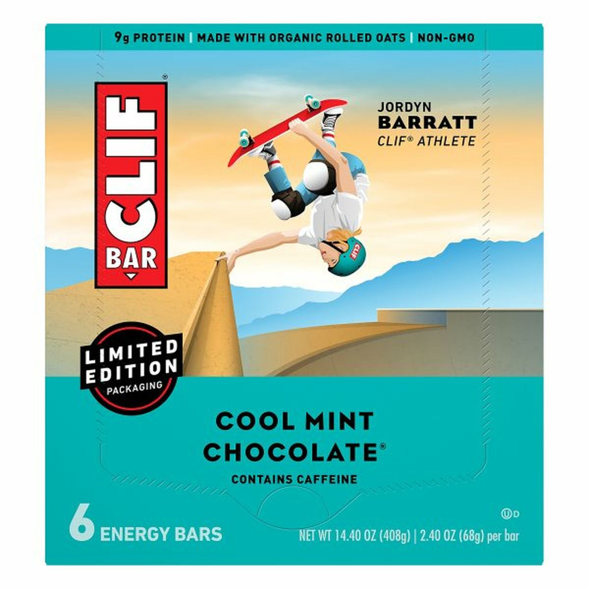 Calories in CLIF BAR Energy Bars, Cool Mint Chocolate